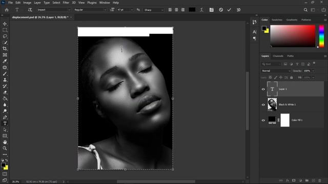 Golden Text Portrait Effect - Best Photoshop Tutorial | Text Portrait смотреть онлайн