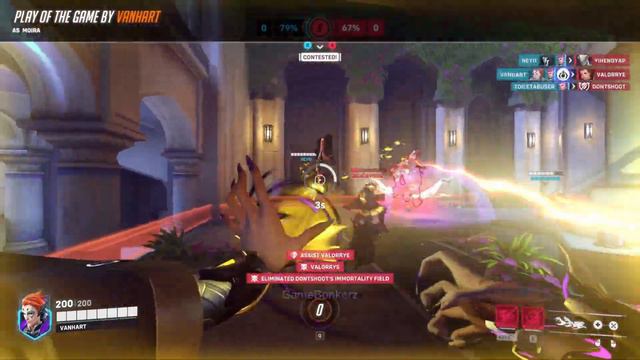 Overwatch 2 Play Of The Day - Moira - Quintuple 5K! смотреть онлайн