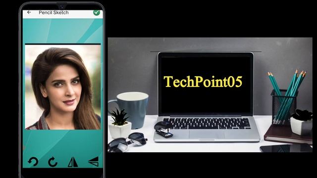How to Change Your Picture or image into Sketch|TechPoint05| смотреть онлайн