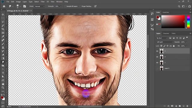 How to create Cartoon Caricature effect in Photoshop cc - 2020 - Basic for Beginners смотреть онлайн