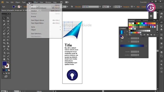Infographic Banner Design | Adobe Illustrator Infographic | Vector Infographic Tutorial смотреть онлайн