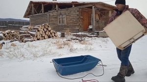 Рыбацкие санки- один из вариантов как привязать верёвку.