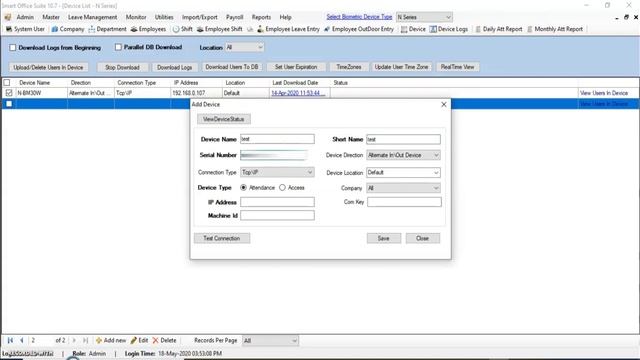 How to reset biometric machine password using Smart office software | How to reset admin password | смотреть онлайн