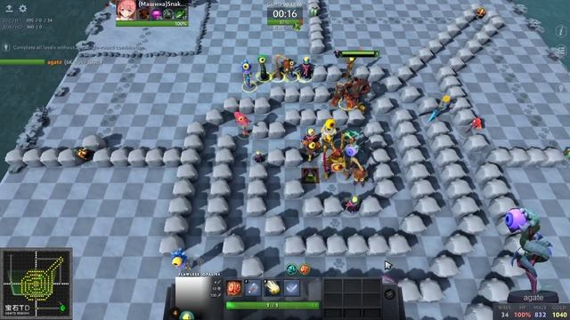 Dota 2. GemTD 1p. Гайд, игра без малахитов. Secrets tower Agate(scip to 33 minutes).. смотреть онлайн