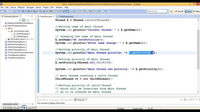 Understanding of Main thread in Java смотреть онлайн