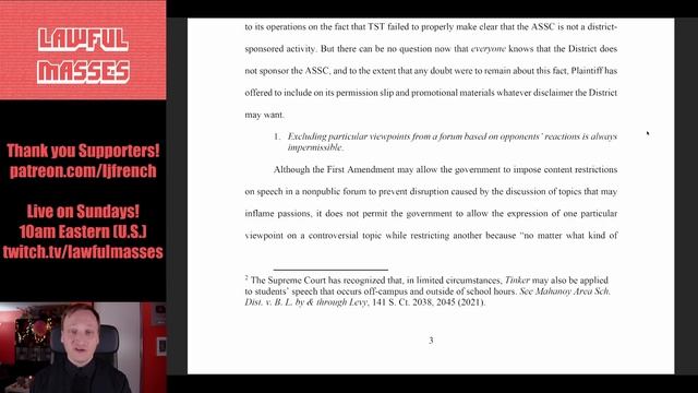 Free Speech Showdown! Saucon Valley versus the ACLU (TST v. SVSD) смотреть онлайн