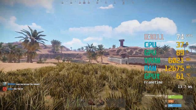 GeForce GTX 1660 -- Intel Core i7-3770 -- Rust FPS Test смотреть онлайн