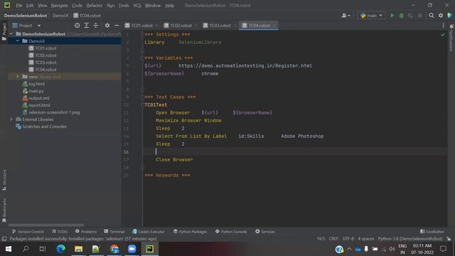Python Robot Framework For UI Part 6: How to Select value from DropDown in Robot Framework смотреть онлайн