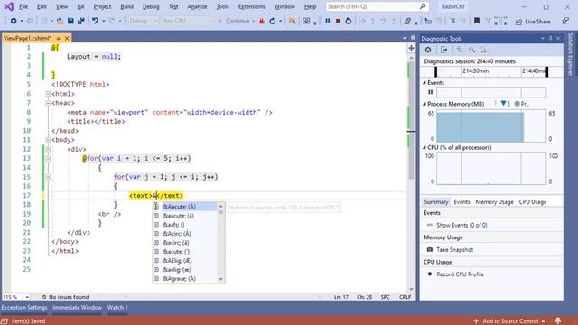 ASP Net Razor Nested Loop Inner & Outer Positive Loop Video Tutorials смотреть онлайн
