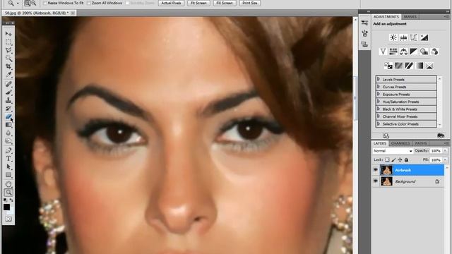 Adobe Photoshop CS5 - Airbrushing Tutorial смотреть онлайн