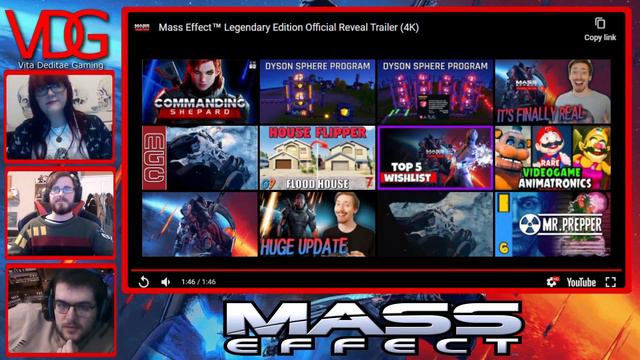 MASS EFFECT LEGENDARY EDITION TEASER TRAILER REACTION - Vita Deditae Reacts смотреть онлайн