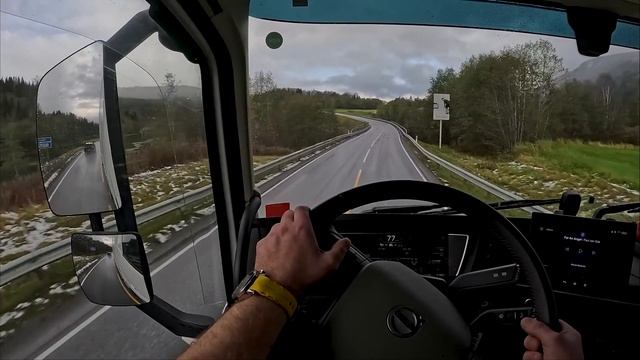 Mosjøen- Mo I Rana in 4K60 HDR POV Truck Driving Norway Volvo FH540 смотреть онлайн
