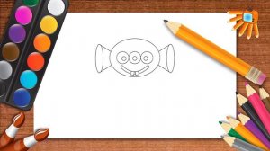 Рисуем инопланетянина Уроки рисования для детей