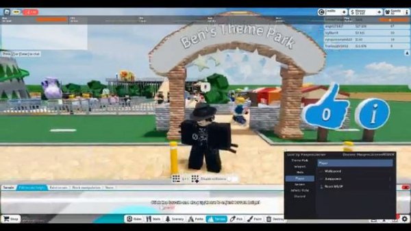 Theme Park Tycoon 2 Script (Showcase2) Give inf money!