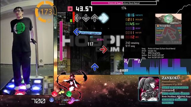 StepMania - 2021-11-16 - [13][174] Pistols At Dawn (Culture Shock Remix) - 88.88% смотреть онлайн