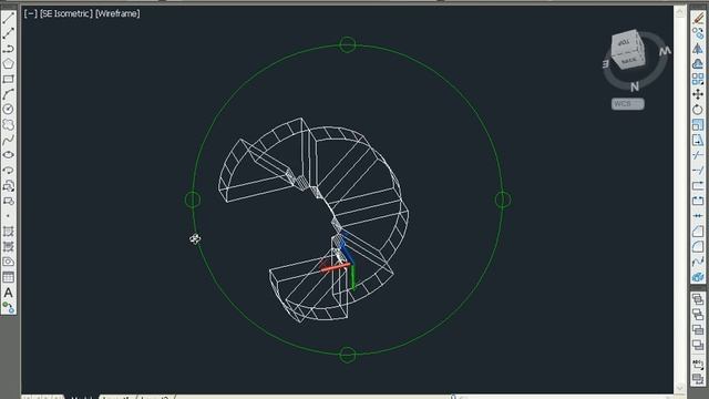 AutoCAD ROUND STAIRS TUTORIAL смотреть онлайн