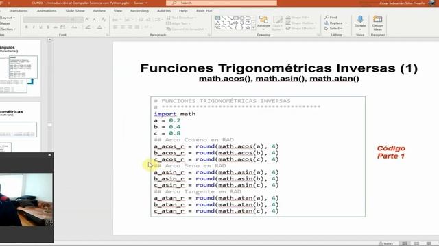 Programa en Phyton para resolver triángulos utilizando la ley de Senos y Cosenos (Parte 1 de 4) смотреть онлайн