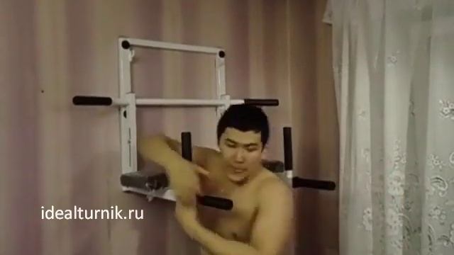 Настенный ТУРНИК + БРУСЬЯ + ПРЕСС смотреть онлайн