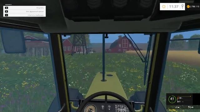 СОБИРАЕМ ТРАВУ--Farming Simulator 2015 смотреть онлайн