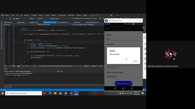 Registro, eliminación, y búsqueda de producto en un listview смотреть онлайн