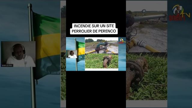 Incendie sur le site pétrolier de Perenco. смотреть онлайн
