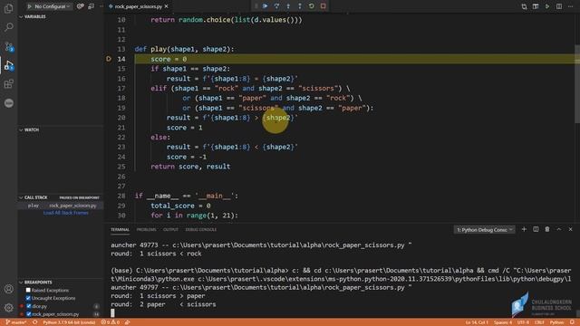 สอน Visual Studio Code: การใช้ conditional breakpoint ใน Python смотреть онлайн