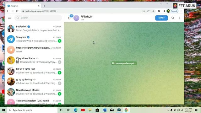 CREAT TELEGRAM BOT || TELEGRAM BOT ? || IN TAMIL ? смотреть онлайн