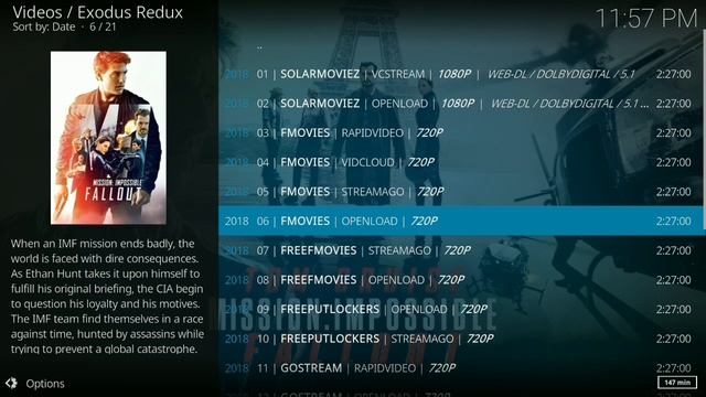 Menampilkan Subtitle Indonesia di Exodus Redux Kodi addons AndroidTV Enigma2 смотреть онлайн
