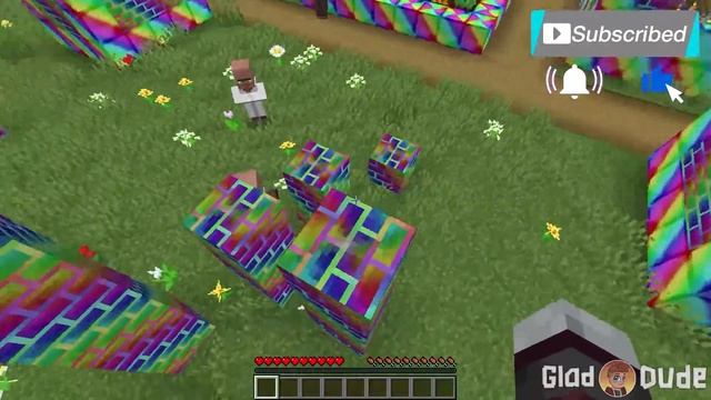 Minecraft Pillager Found Rainbow Village - Minecraft Battle смотреть онлайн