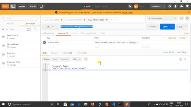 Laravel API Integration Project #14 - Integrate Refresh Token API to Front-End In Laravel In Hindi смотреть онлайн