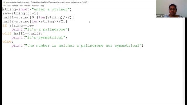 Python Programming Lab by Dr B. Padmaja|Strings Programs смотреть онлайн