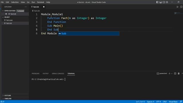 HOW TO FIND FACTORIAL USING RECURSIVE FUNCTION IN VB.NET смотреть онлайн