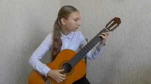 И.С. Бах. Менуэт. На гитаре.