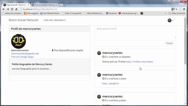 CRÉER UN RÉSEAU SOCIAL POUR DÉVELOPPEURS EN PHP - 52 - Rendre les liens d'un texte cliquables смотреть онлайн