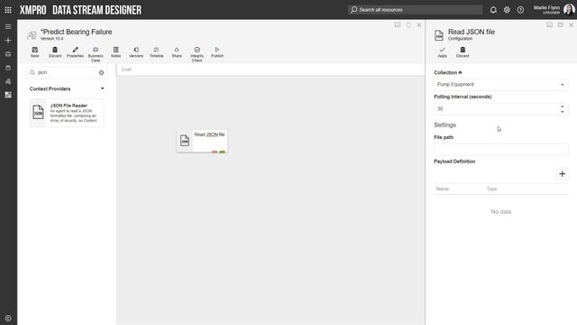 How To Configure The JSON File Reader Context Provider | XMPRO Data Stream Designer смотреть онлайн