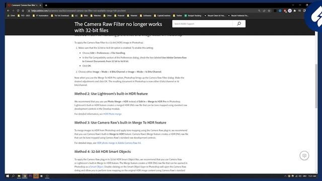 How to Fix Missing Camera Raw Filter in Photoshop (2023) смотреть онлайн