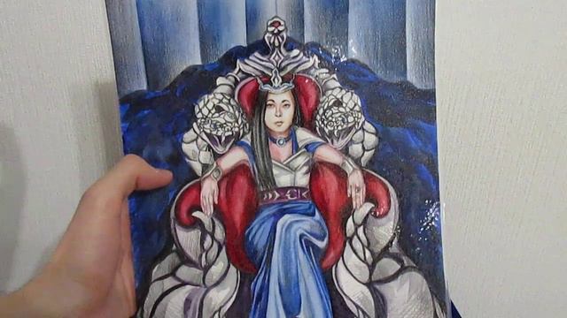 Портрет по мотивам карты Таро ИМПЕРАТРИЦА/КОРОЛЕВА МЕЧЕЙ. Магия портрета. Свойства рисунка. Обзор. смотреть онлайн