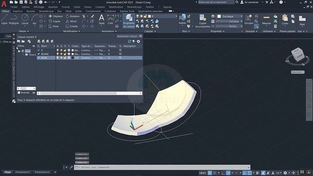 Autocad 3D 2021 رسم كرة القدم ثلاثية الأبعاد على أوتوكاد | Autocad 2021 3D : Football смотреть онлайн
