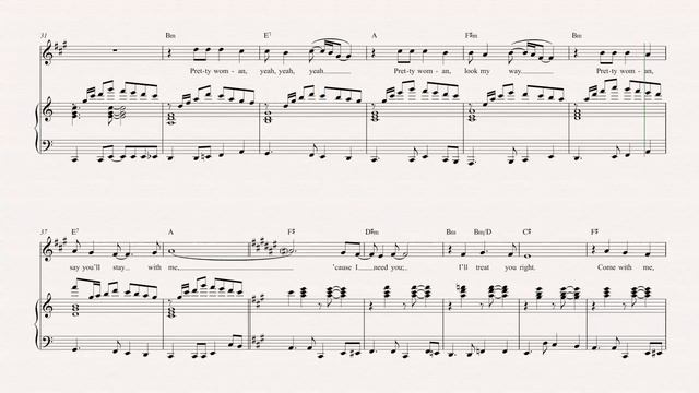 Alto Sax - Oh, Pretty Woman - Roy Orbison - Sheet Music, Chords, & Vocals смотреть онлайн