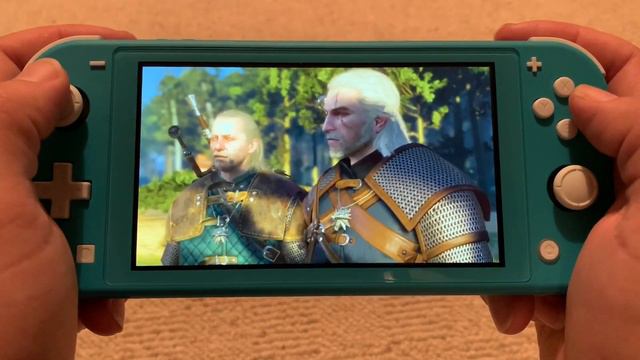 The Witcher 3 Nintendo Switch Lite Gameplay