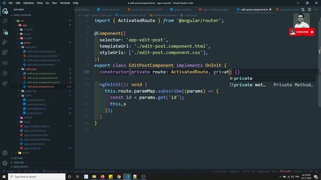 17. Props in Ngrx Selectors. Sending arguments to the state selectors for updating Post - Angular. смотреть онлайн