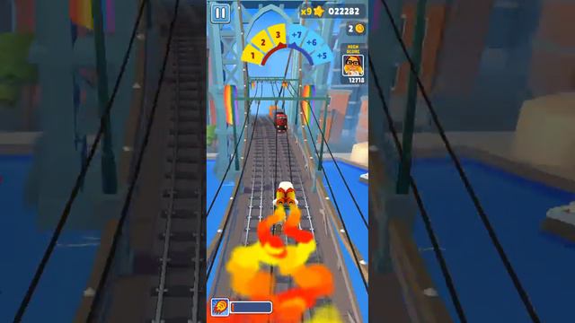 Я играю в в новое обновление Subway Surf