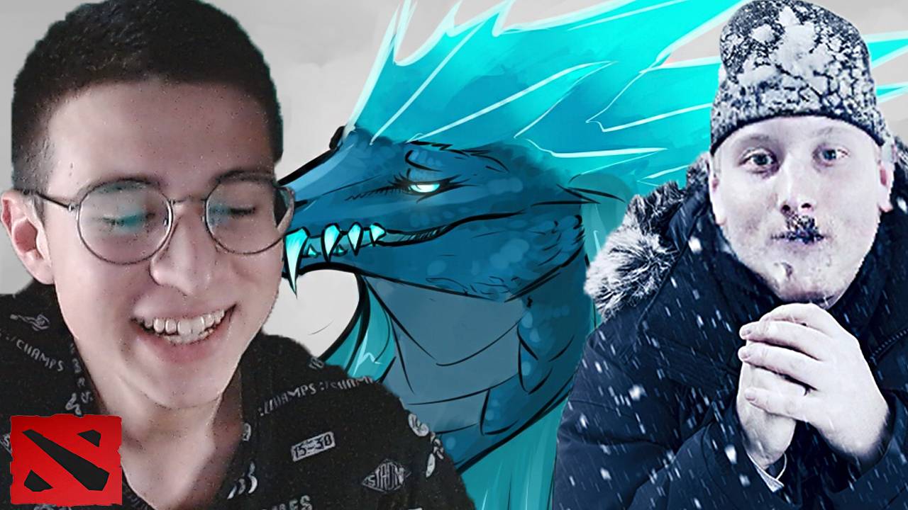 ПИКНУЛ БЕСПОМОЩНУЮ ВИВЕРНУ В ДОТЕ 2 С БРАТОМ | WINTER WYVERN DOTA 2