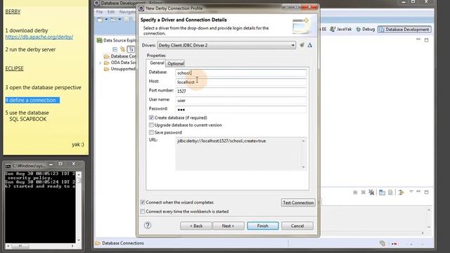 Derby Database in Eclipse смотреть онлайн