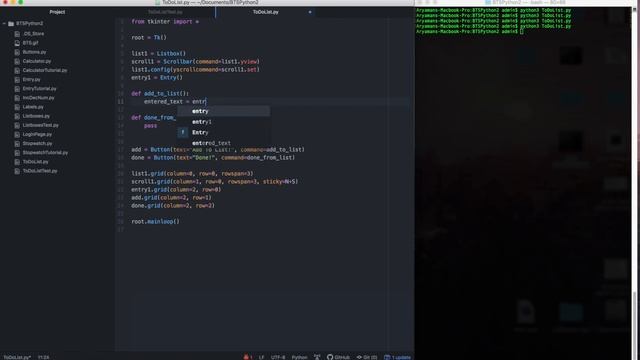 Tkinter Practice 3: To-Do List смотреть онлайн