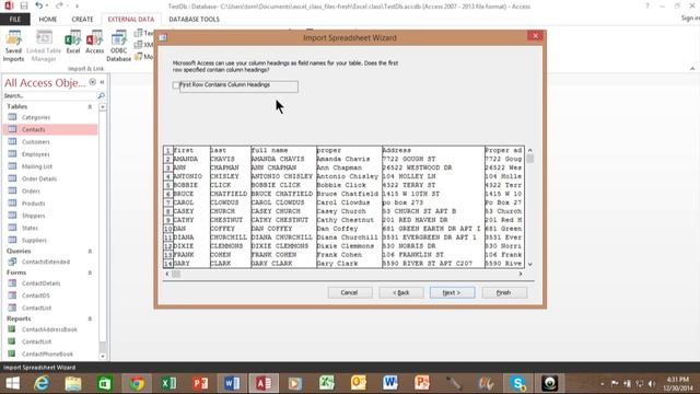 How to Import an Excel Spreadsheet into Access - Access 2007, 2010, 2013, 2016 Tutorial смотреть онлайн