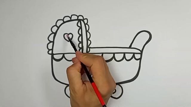 Bolalar aravachasi rasm chizish/Drawing Baby Stroller for children/Рисунок детская коляска смотреть онлайн