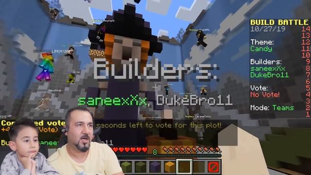 MINECRAFT'TA TÜRK BAYRAĞIMIZI YAPTIK 1. OLDUK! | VALES İLE 3 KİŞİ MINECRAFT OYNUYORUZ смотреть онлайн