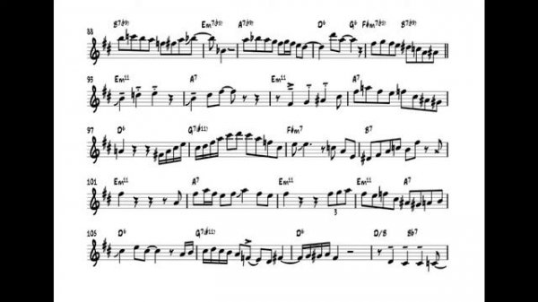 Scott Hamilton plays : The Lamp Is Low (solo transcription)