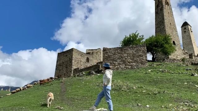 Ингушетия, Ольгетти. Башенный комплекс Эрзи. смотреть онлайн
